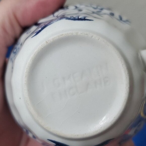 VTG J & G Meakin Classic Blue Nordic Onion Blue and White Tea Cup - Picture 6 of 8